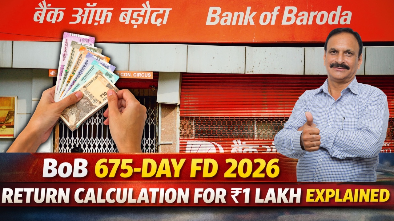 How Much Will You Earn? BoB 675-Day FD 2026 Return Calculation for ₹1 Lakh Explained