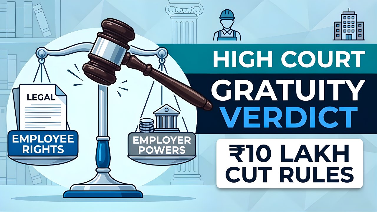 Gratuity Cut Case: High Court Supports Employer Over ₹10 Lakh Deduction – Explained