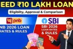 Need ₹10 Lakh Loan? PNB & SBI 2026 Loan Rates, Eligibility, and Approval Rules