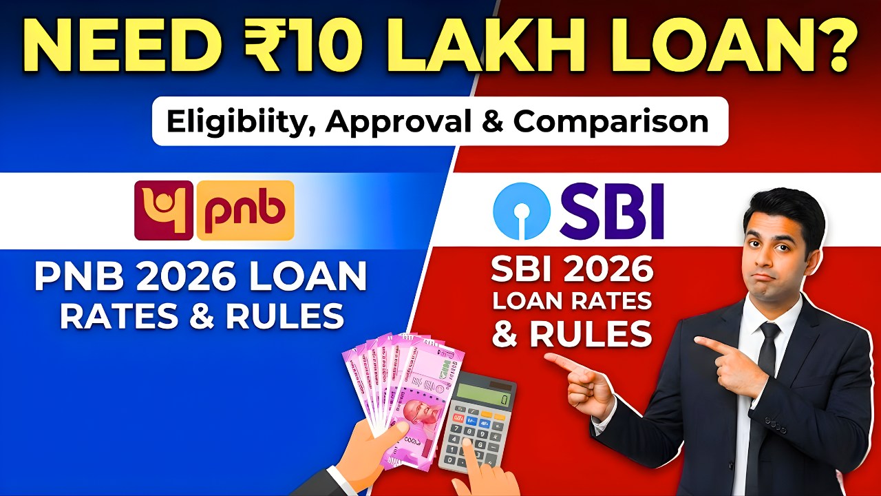 Need ₹10 Lakh Loan? PNB & SBI 2026 Loan Rates, Eligibility, and Approval Rules