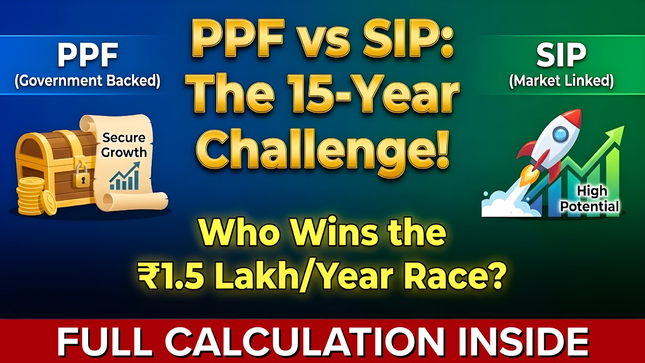 ₹1.5 Lakh Per Year Investment: PPF vs SIP - Which Builds Bigger Corpus in 15 Years? Full Calculation Inside