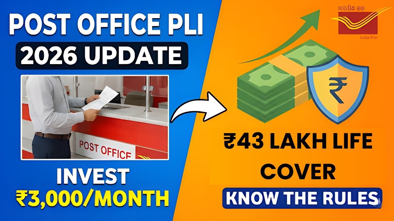 Post Office PLI 2026: How ₹3,000 per Month Can Give ₹43 Lakh Life Cover - Know the Rules