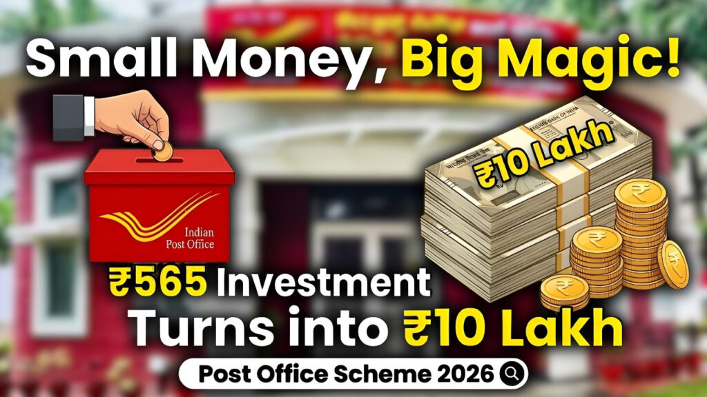 Small Money, Big Magic - ₹565 Investment Turns into ₹10 Lakh in Post Office Scheme 2026