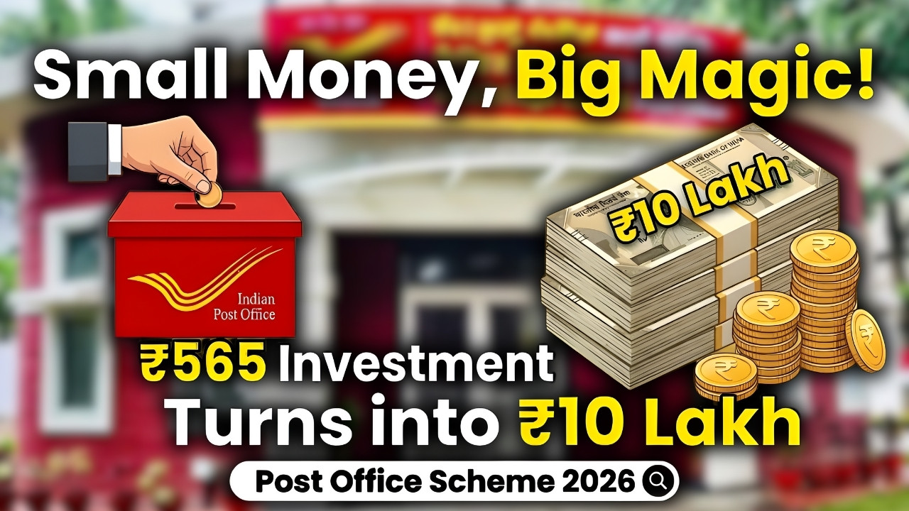 Small Money, Big Magic - ₹565 Investment Turns into ₹10 Lakh in Post Office Scheme 2026