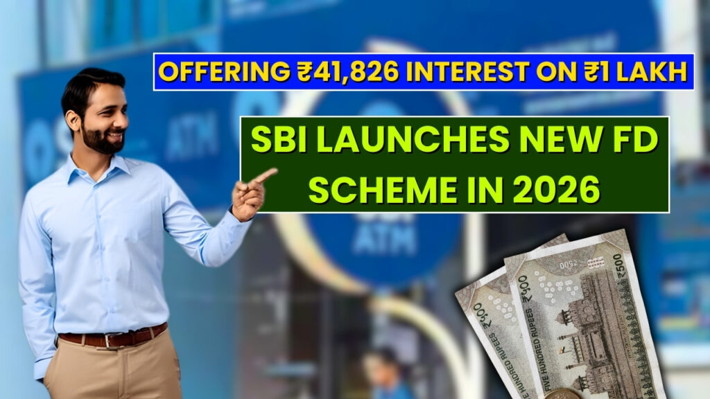 SBI Launches New FD Scheme in 2026: ₹1,00,000 Deposit Gives ₹41,826 Guaranteed Interest