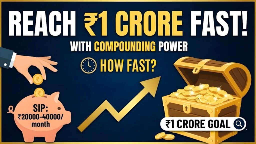 SIP of ₹20000–40000 a month: How fast can you really reach ₹1 crore with compounding?