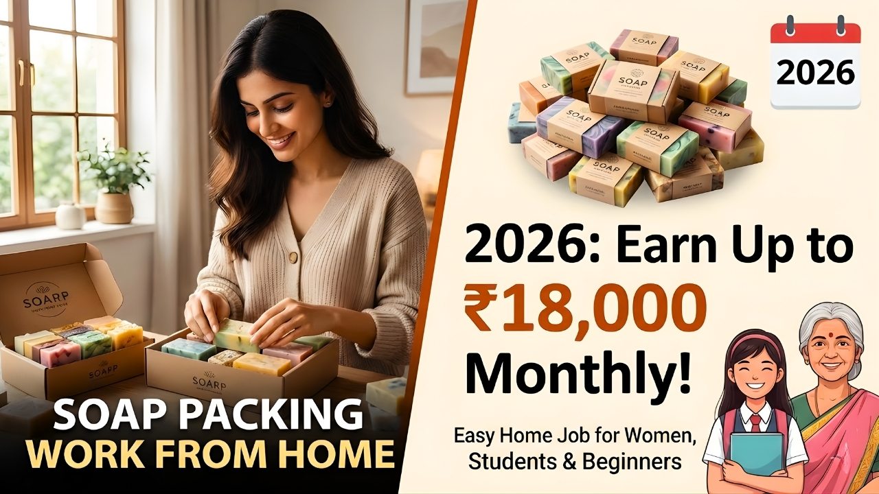 Soap Packing Work From Home 2026: How Beginners Can Start and Why Most People Don’t Earn ₹10,000–₹18,000